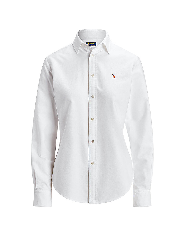 Polo Ralph Lauren pour femme. 211891377003 Chemise oxford slim fit blanche (38), Casuel, Coton, Classique, Manche longue